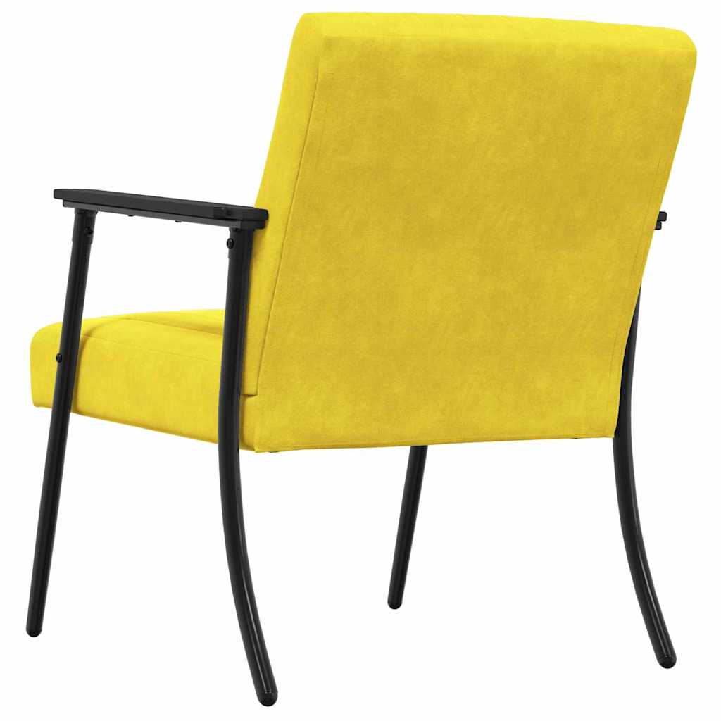 fauteuil Jaune 59 x 75 x 78 cm Velours - XIOS
