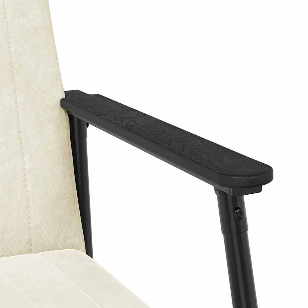 fauteuil Crème 59 x 75 x 78 cm Velours - XIOS