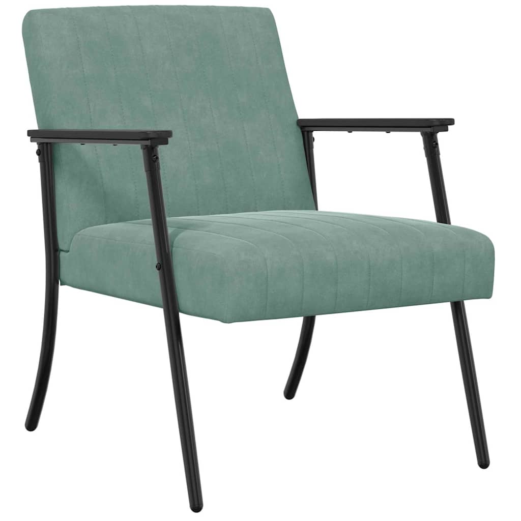 fauteuil Vert Mer 59 x 75 x 78 cm Velours - XIOS