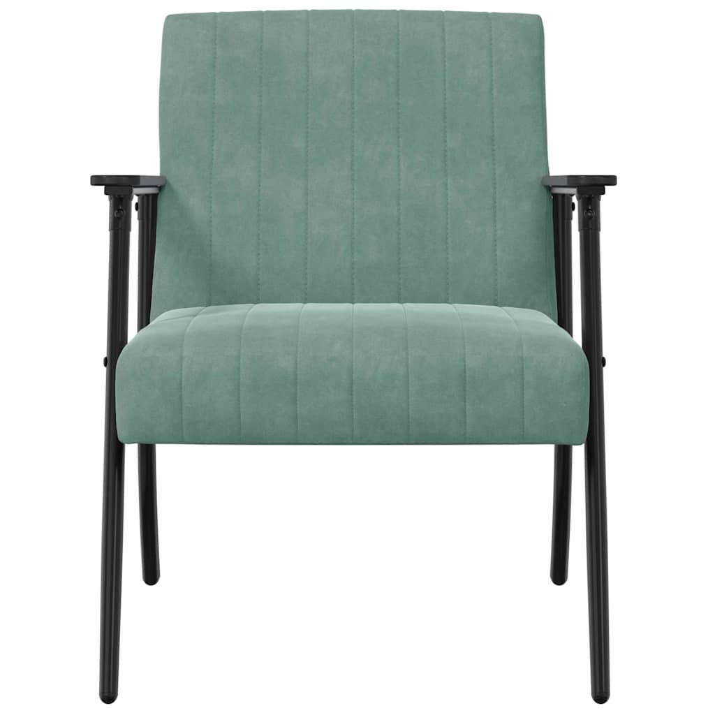 fauteuil Vert Mer 59 x 75 x 78 cm Velours - XIOS