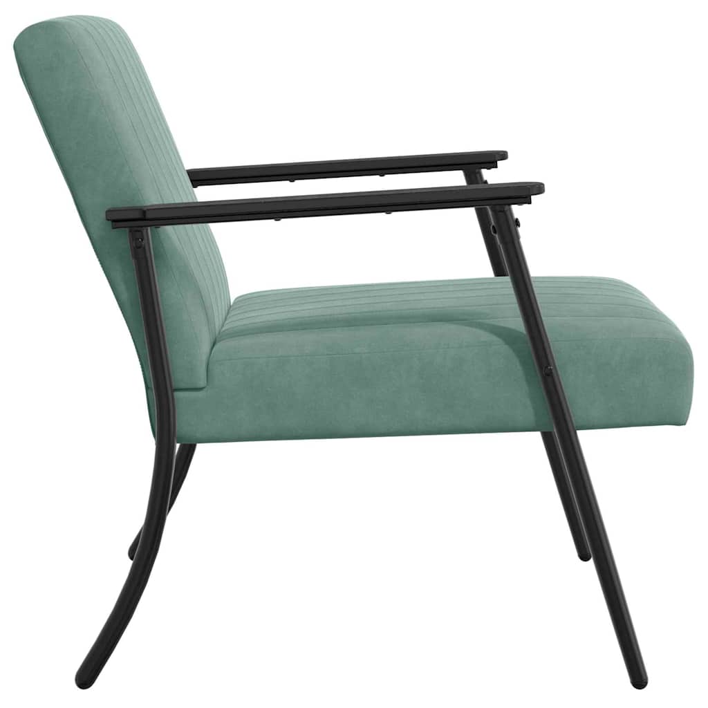 fauteuil Vert Mer 59 x 75 x 78 cm Velours - XIOS