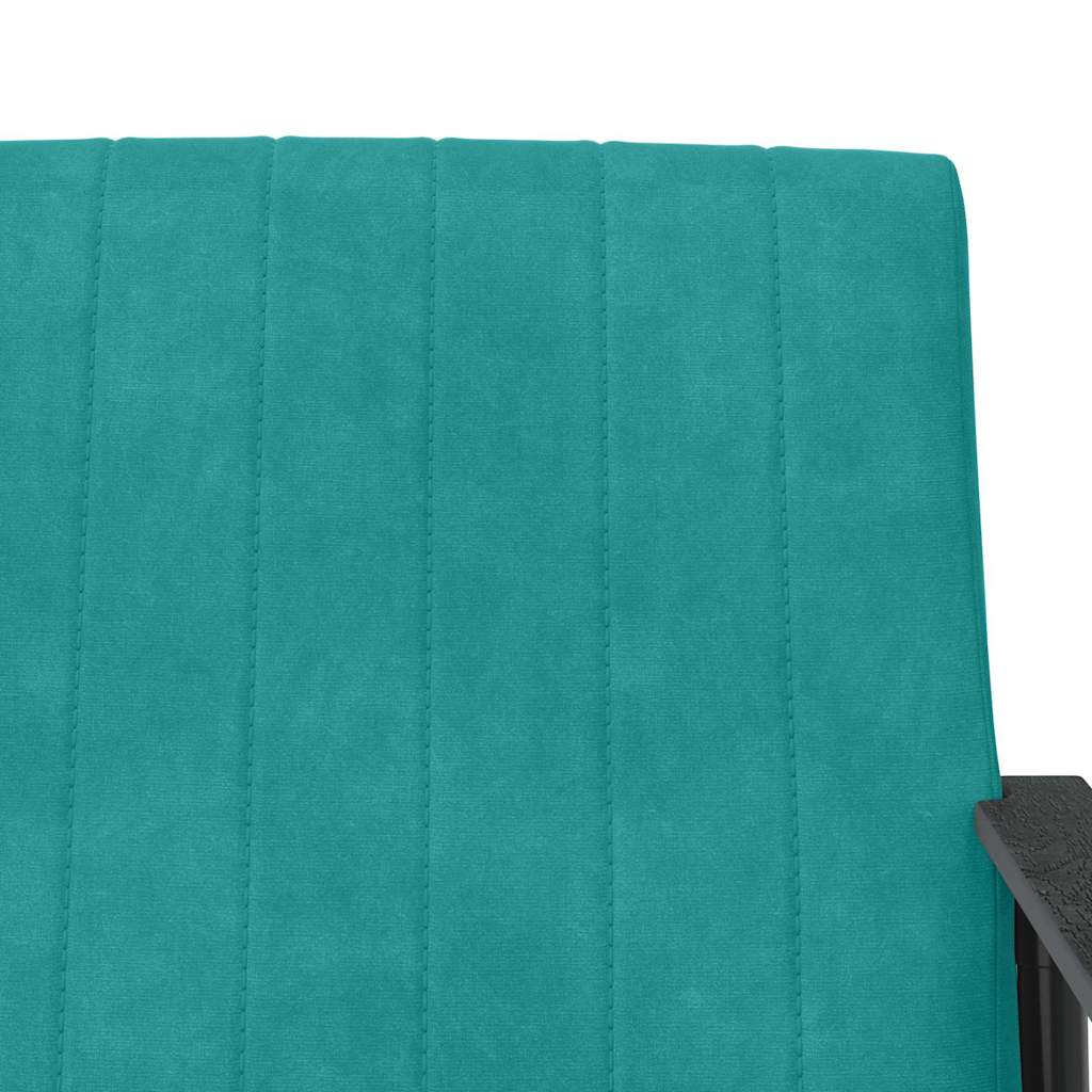 fauteuil Turquoise 59 x 75 x 78 cm Velours - XIOS