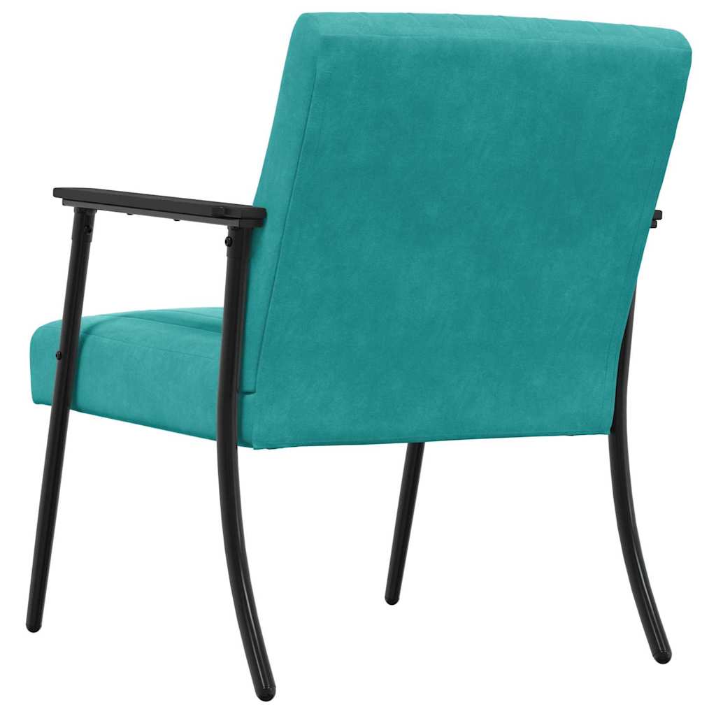 fauteuil Turquoise 59 x 75 x 78 cm Velours - XIOS