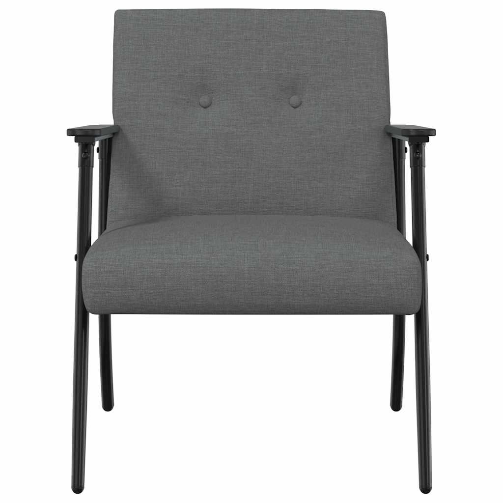 fauteuil Gris foncé 59 x 75 x 78 cm tissu - XIOS