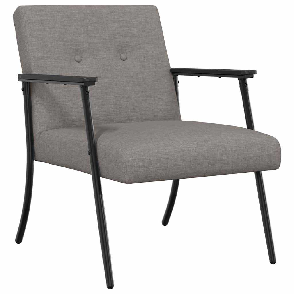 fauteuil Taupe 59 x 75 x 78 cm tissu - XIOS