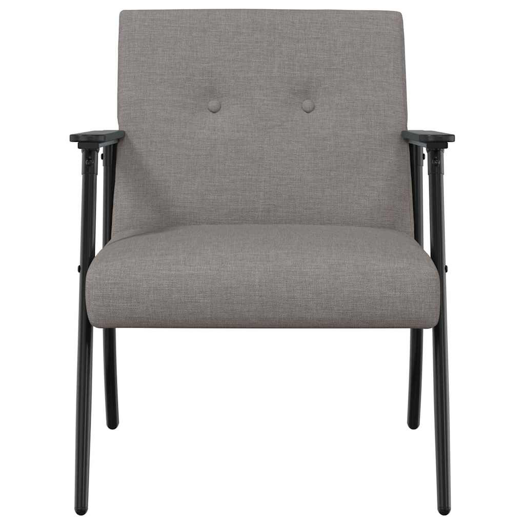 fauteuil Taupe 59 x 75 x 78 cm tissu - XIOS