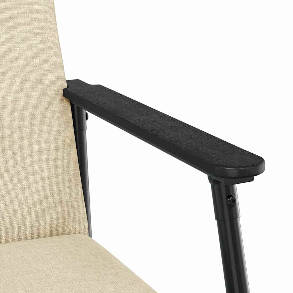 fauteuil Crème 59 x 75 x 78 cm tissu - XIOS