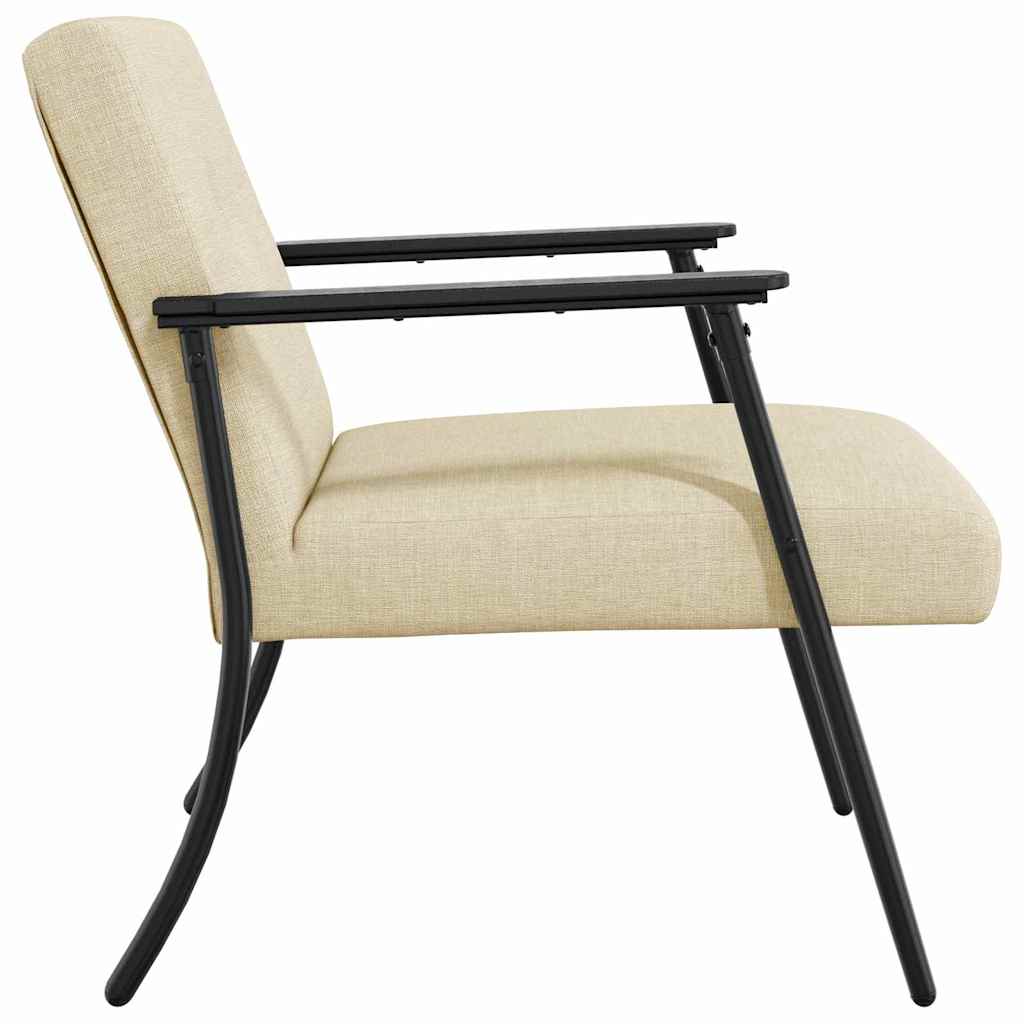 fauteuil Crème 59 x 75 x 78 cm tissu - XIOS