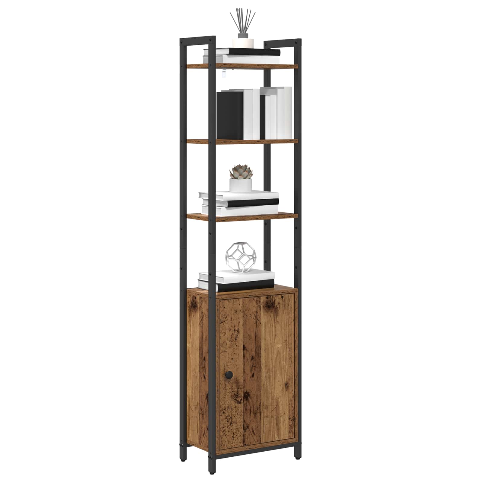 Bibliothèque Bois Ancien 40 x 24 x 161 cm Bois d'ingénierie - XIOS