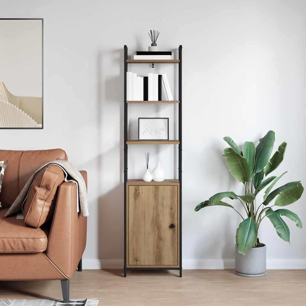 Bibliothèque Chêne artisanal 40 x 24 x 161 cm Bois d'ingénierie - XIOS