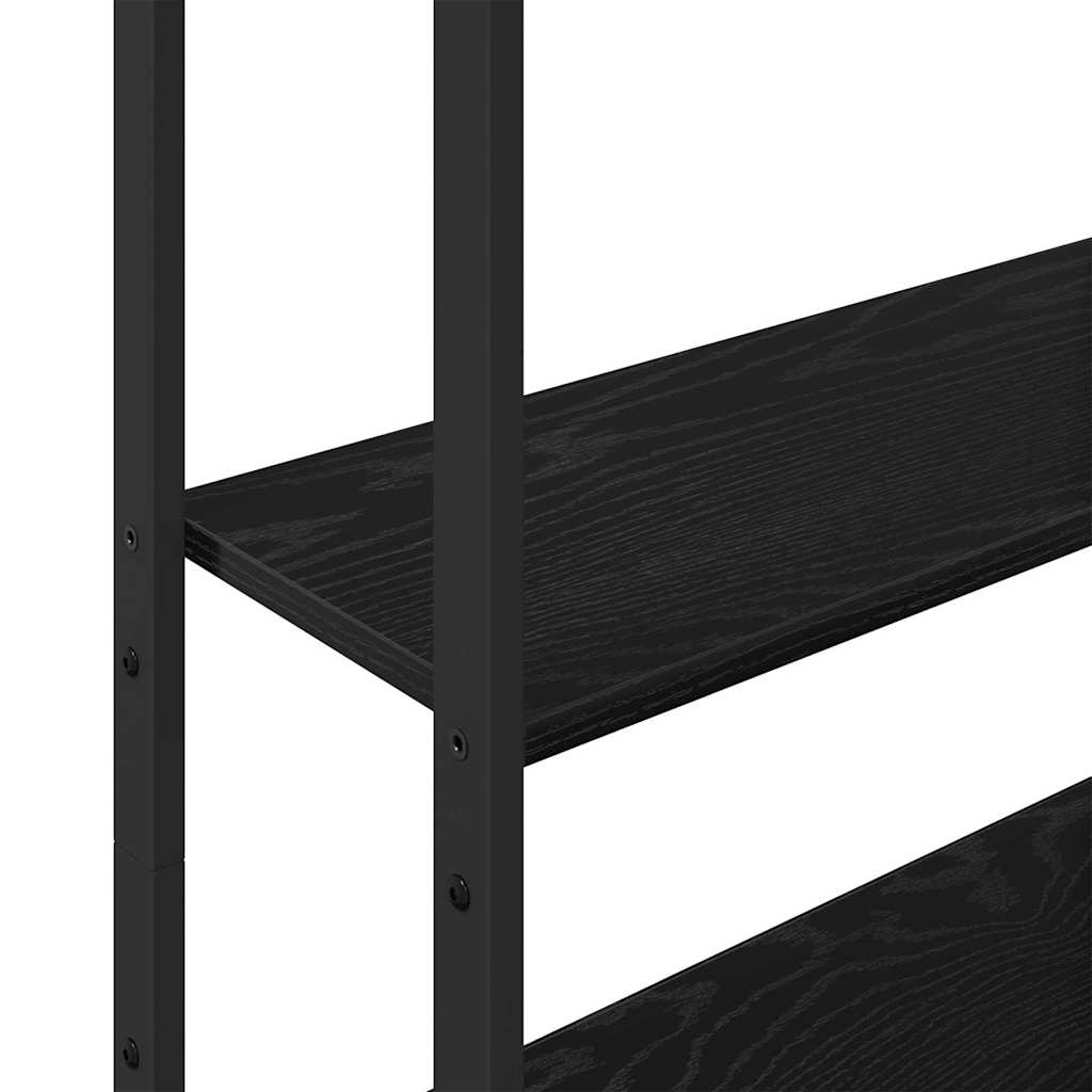 Bibliothèque Chêne noir 60 x 24 x 161 cm Bois d'ingénierie - XIOS