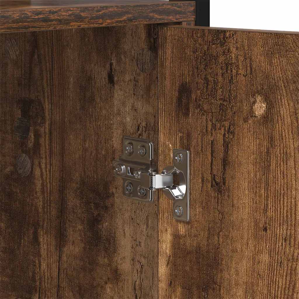 Bibliothèque Chêne fumé 60 x 24 x 161 cm Bois d'ingénierie - XIOS