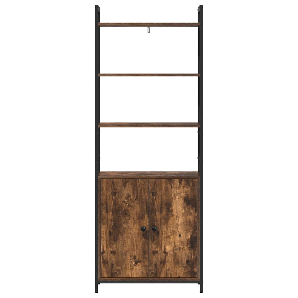 Bibliothèque Chêne fumé 60 x 24 x 161 cm Bois d'ingénierie - XIOS