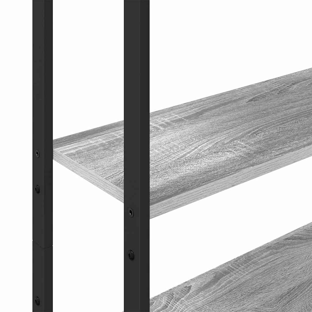 Bibliothèque Gris Sonoma 60 x 24 x 161 cm Bois d'ingénierie - XIOS