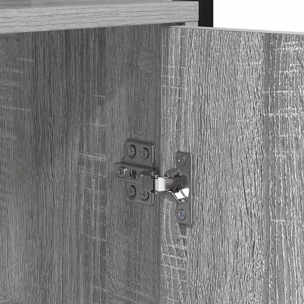 Bibliothèque Gris Sonoma 60 x 24 x 161 cm Bois d'ingénierie - XIOS