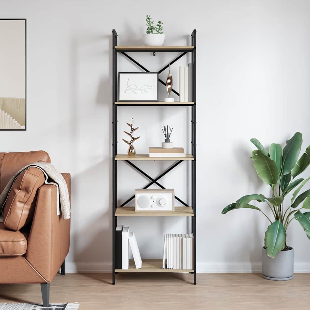 Étagère Chêne Sonoma 56 x 34 x 171 cm Bois d'ingénierie - XIOS