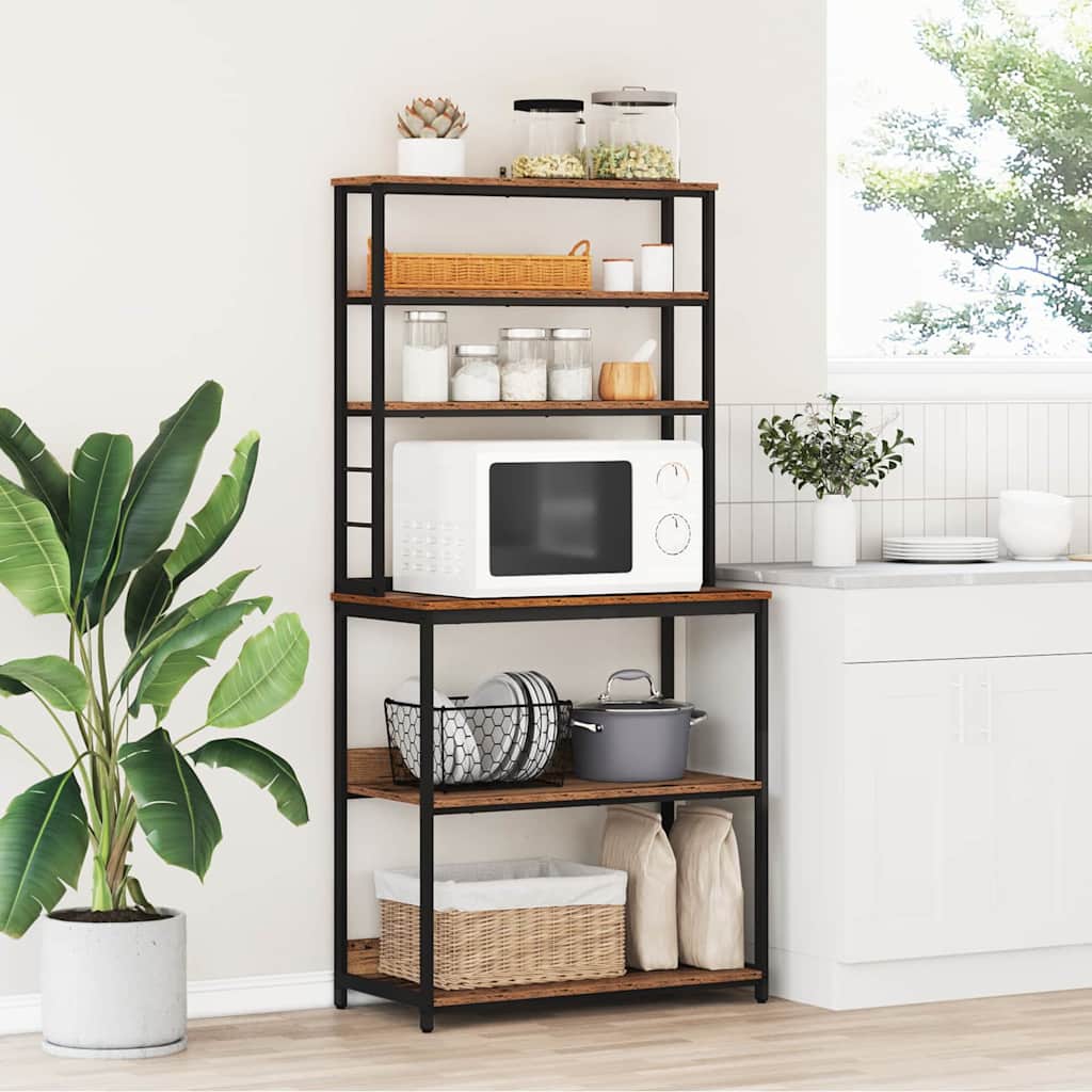 Étagère de cuisine Bois Ancien 80 x 40 x 168 cm - XIOS