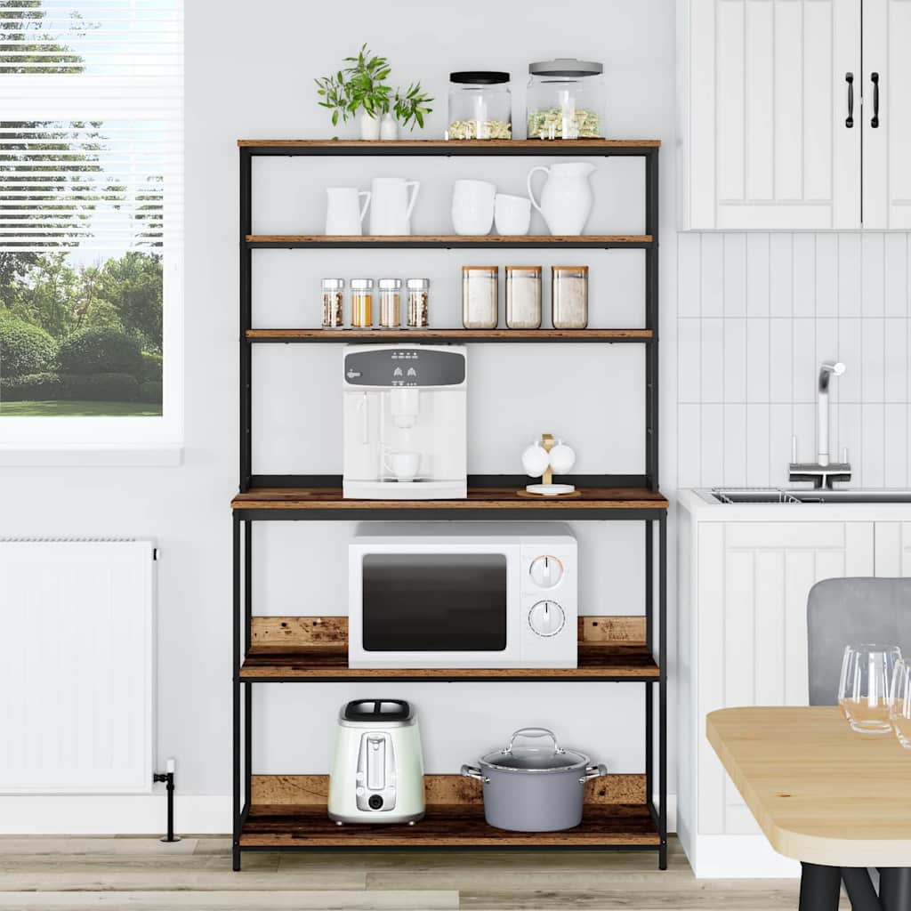 Étagère de cuisine Bois Ancien 100 x 40 x 168 cm - XIOS