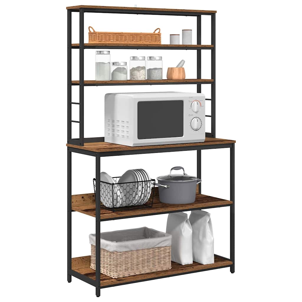 Étagère de cuisine Bois Ancien 100 x 40 x 168 cm - XIOS