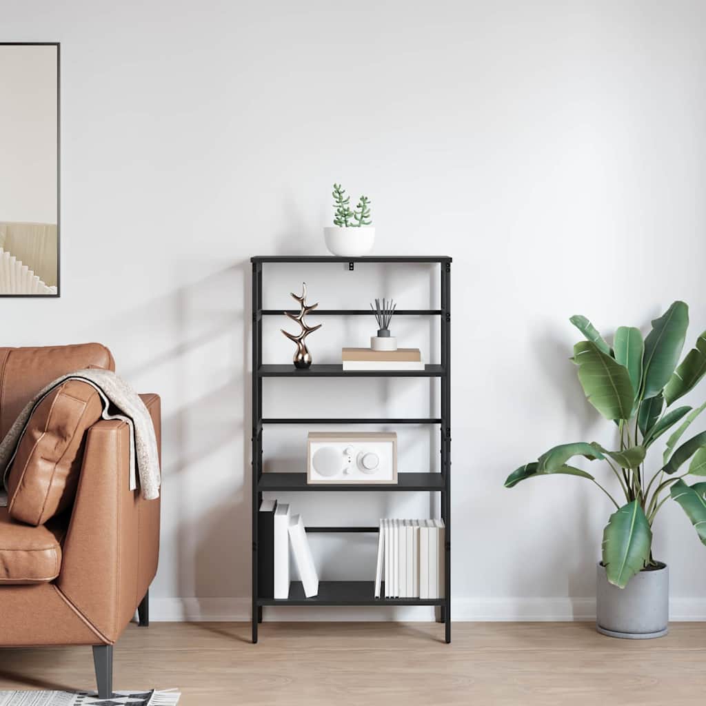 Étagère Chêne noir 60 x 29,5 x 115 cm Bois d'ingénierie - XIOS