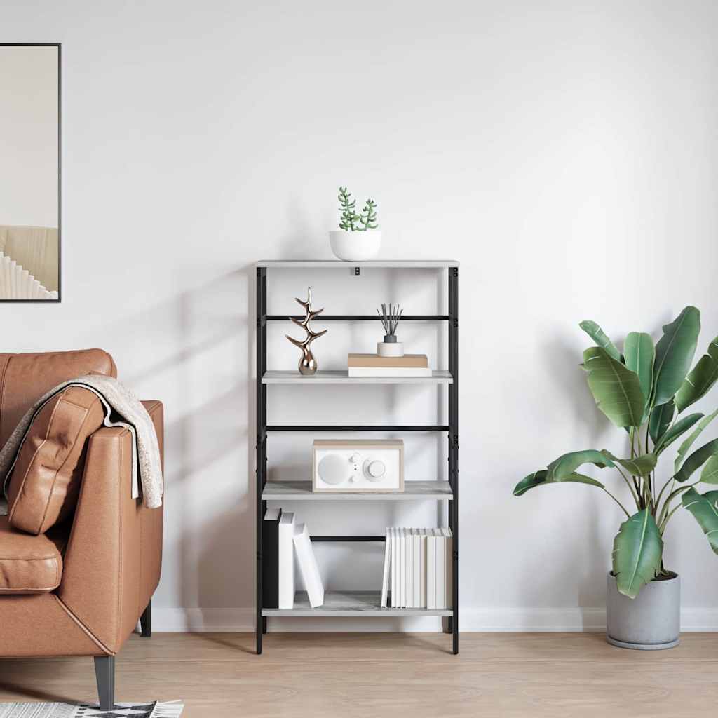 Étagère Gris Sonoma 60 x 29,5 x 115 cm Bois d'ingénierie - XIOS