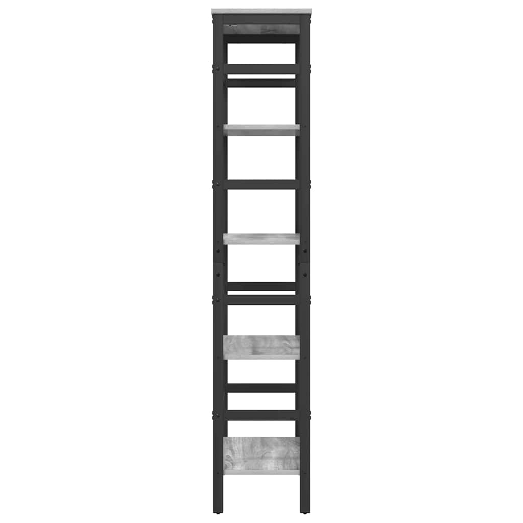 Étagère Gris Sonoma 60 x 29,5 x 149 cm Bois d'ingénierie - XIOS