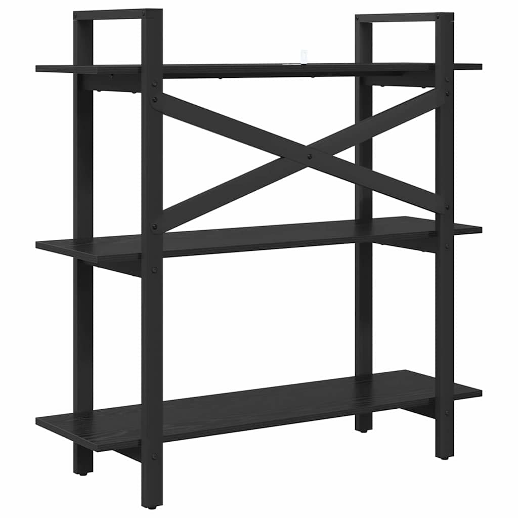Étagère Chêne noir 100 x 33,5 x 102 cm Bois d'ingénierie - XIOS