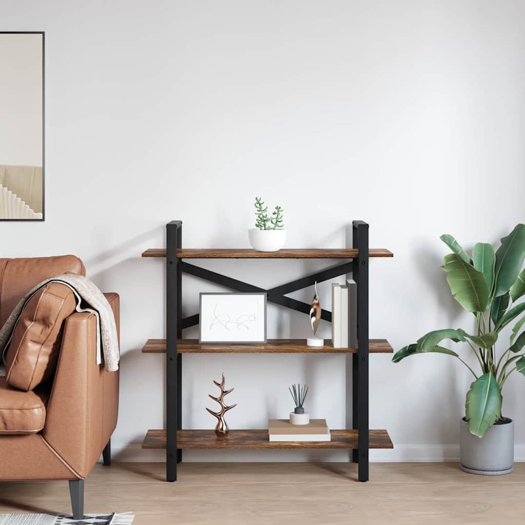 Étagère Chêne fumé 100 x 33,5 x 102 cm Bois d'ingénierie - XIOS