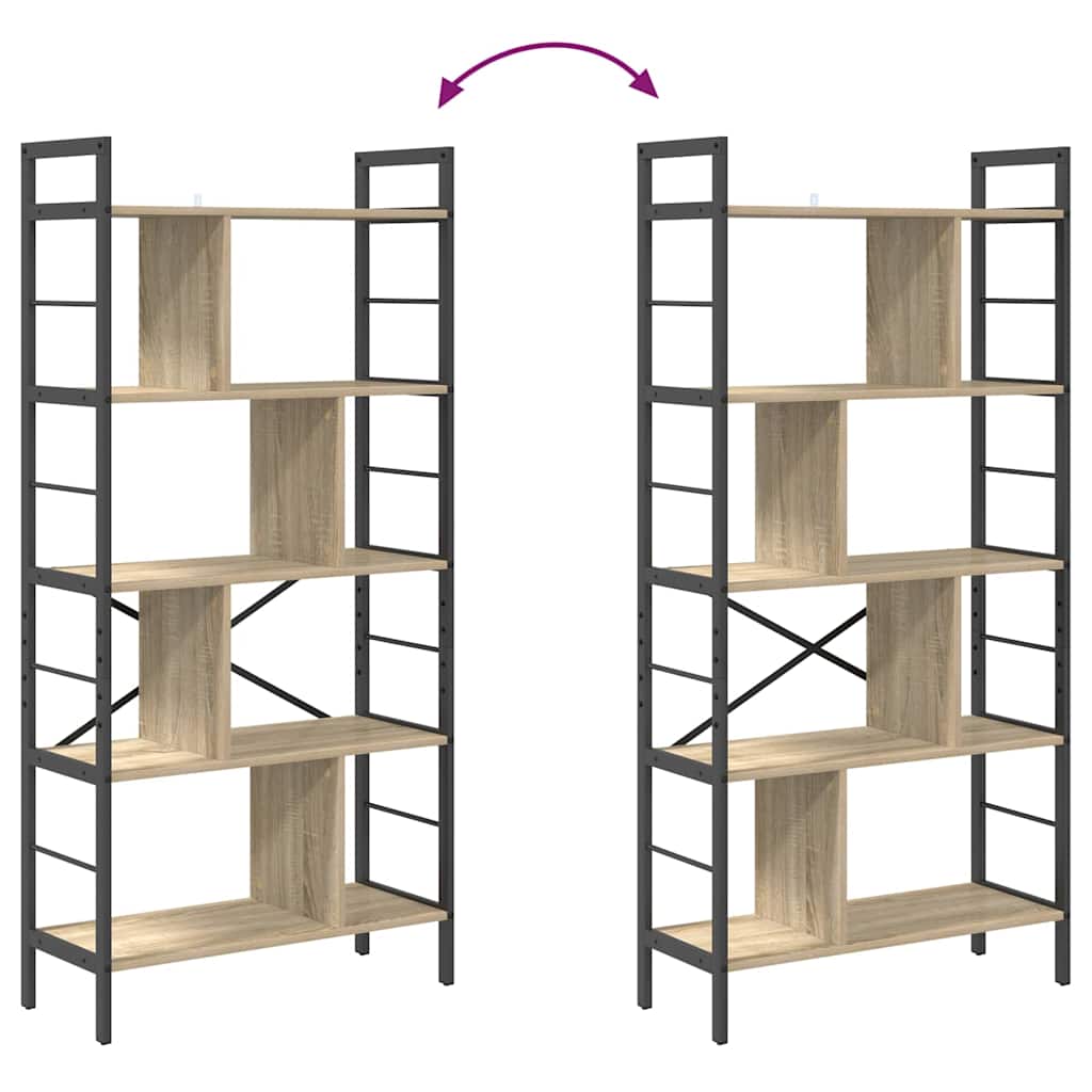Étagère Chêne Sonoma 75 x 30 x 156 cm Bois d'ingénierie - XIOS
