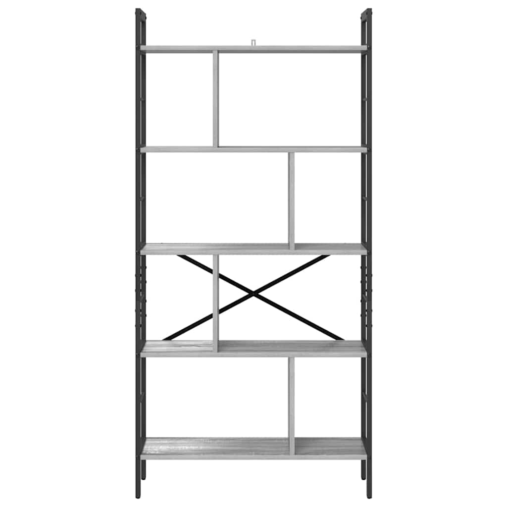 Étagère Gris Sonoma 75 x 30 x 156 cm Bois d'ingénierie - XIOS