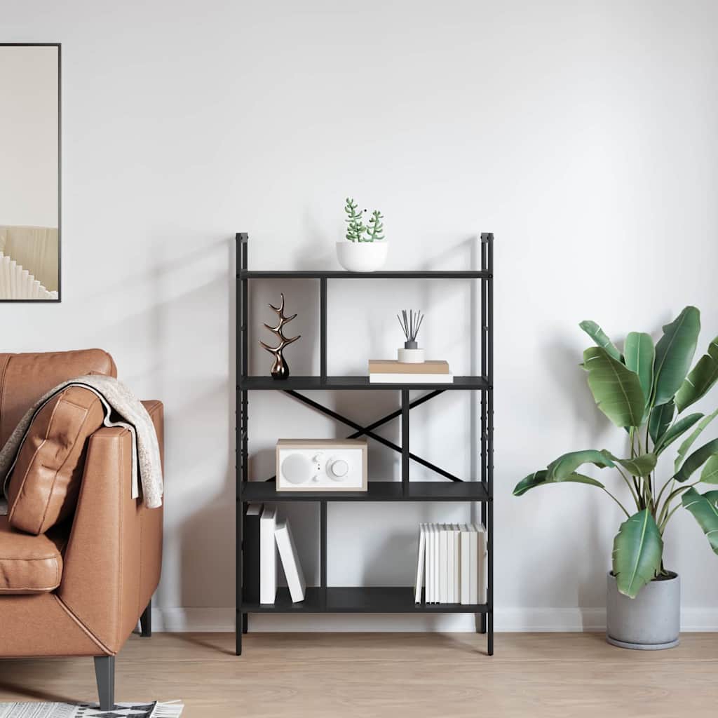 Étagère Chêne noir 75 x 30 x 123,5 cm Bois d'ingénierie - XIOS