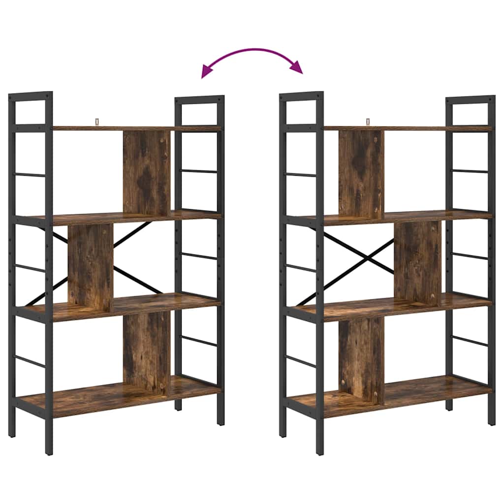Étagère Chêne fumé 75 x 30 x 123,5 cm Bois d'ingénierie - XIOS