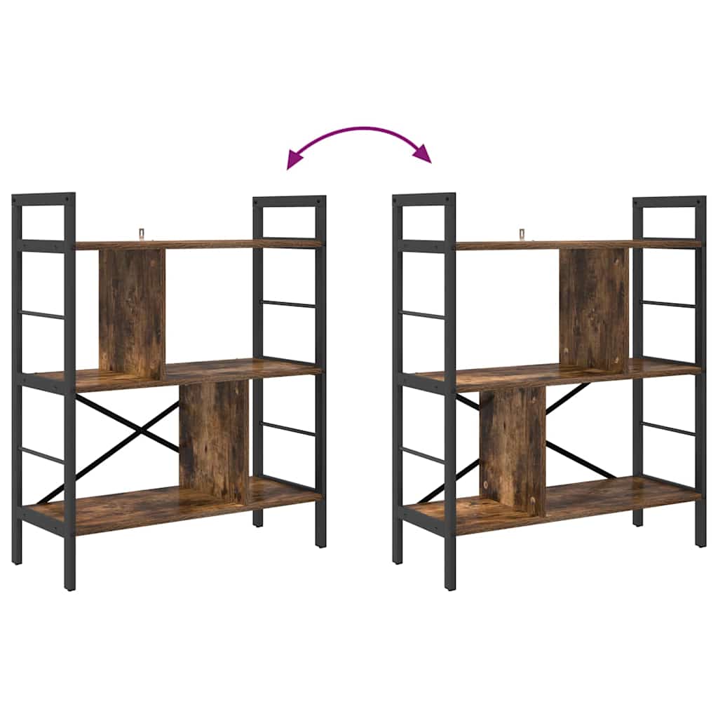 Étagère Chêne fumé 75 x 30 x 91 cm Bois d'ingénierie - XIOS