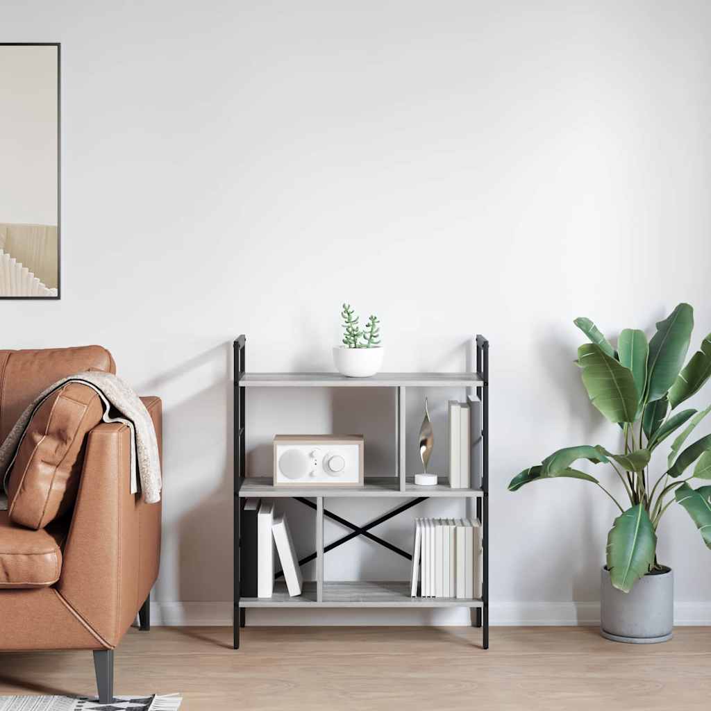 Étagère Gris Sonoma 75 x 30 x 91 cm Bois d'ingénierie - XIOS