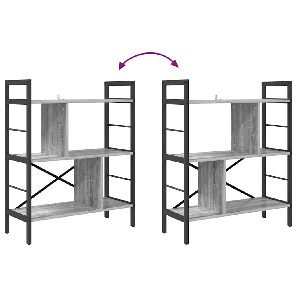 Étagère Gris Sonoma 75 x 30 x 91 cm Bois d'ingénierie - XIOS