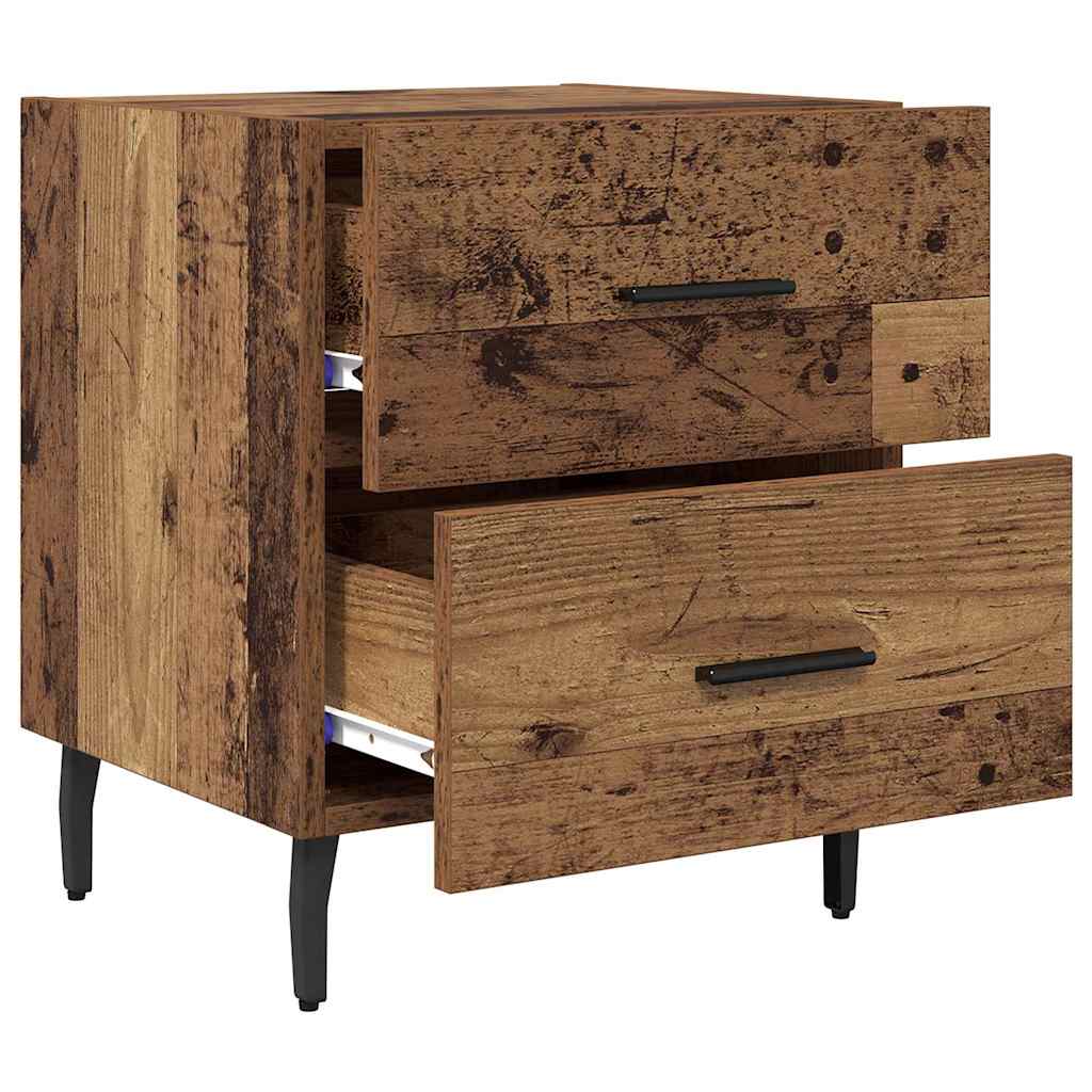 Cabinet de chevet 2 pcs Bois ancien 40 x 35 x 47.5 cm