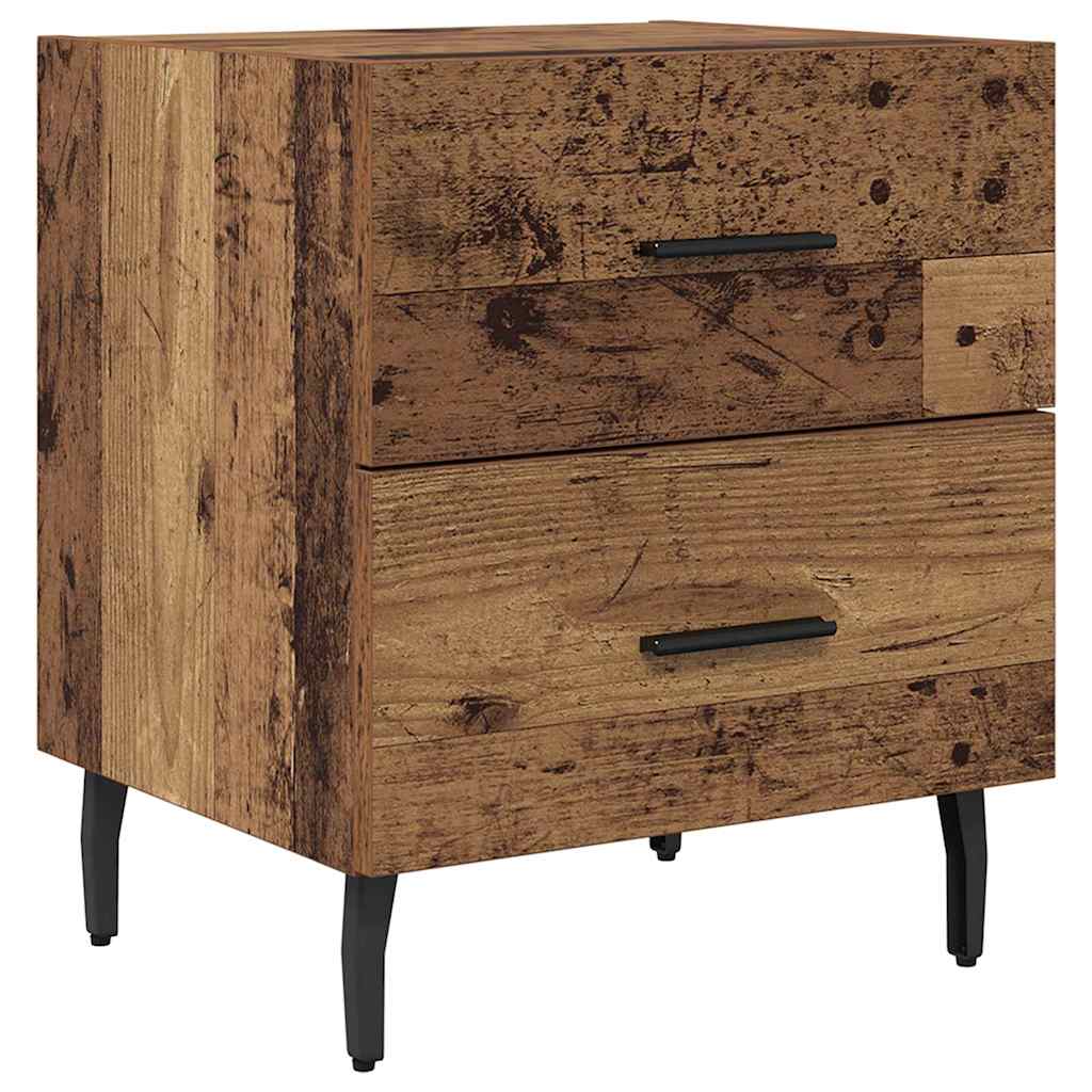 Cabinet de chevet 2 pcs Bois ancien 40 x 35 x 47.5 cm