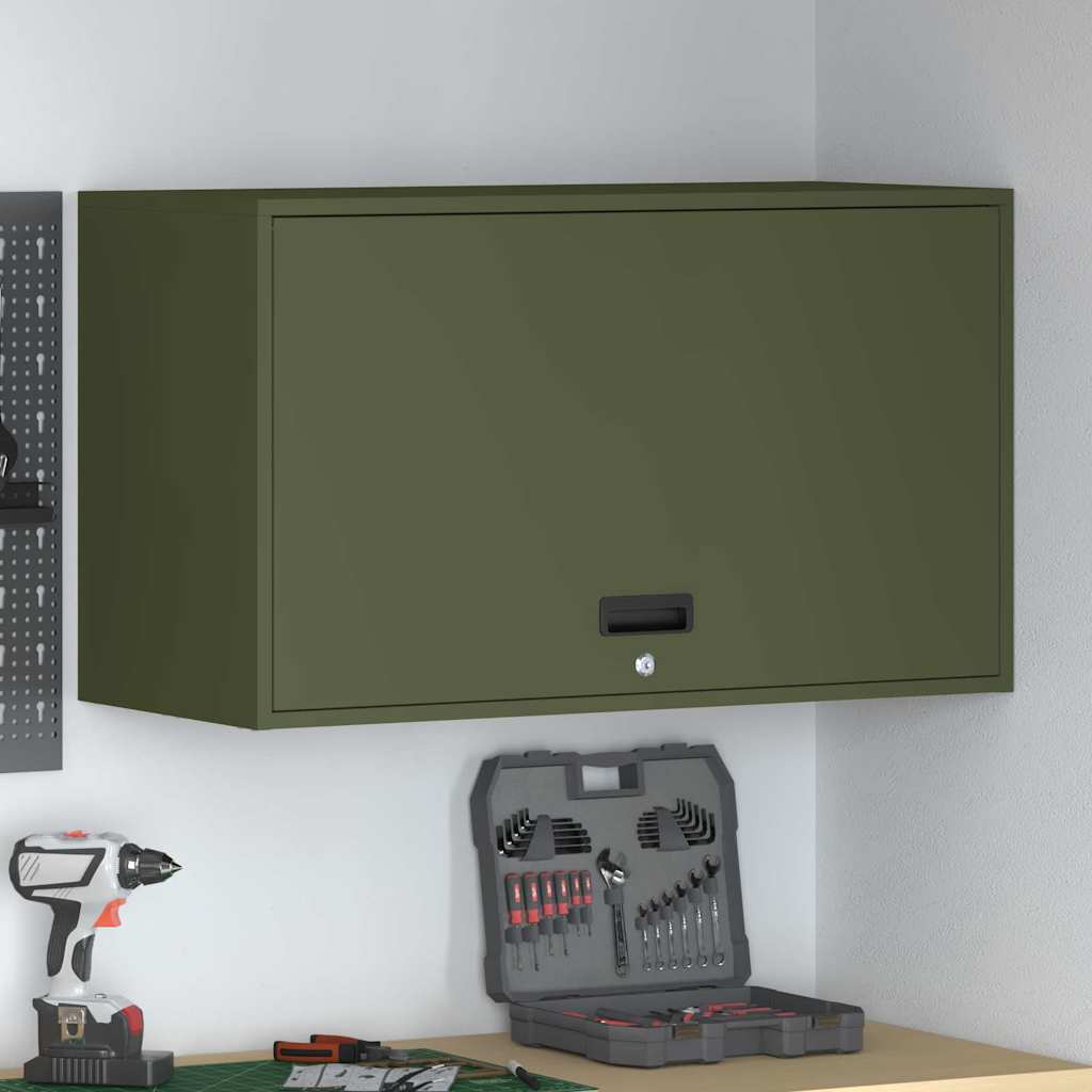 Armoire murale pour garage Vert olive 90 x 40 x 53 cm - XIOS