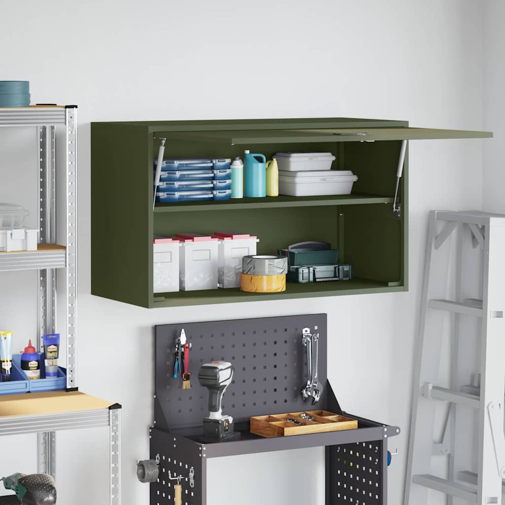 Armoire murale pour garage Vert olive 90 x 40 x 53 cm - XIOS