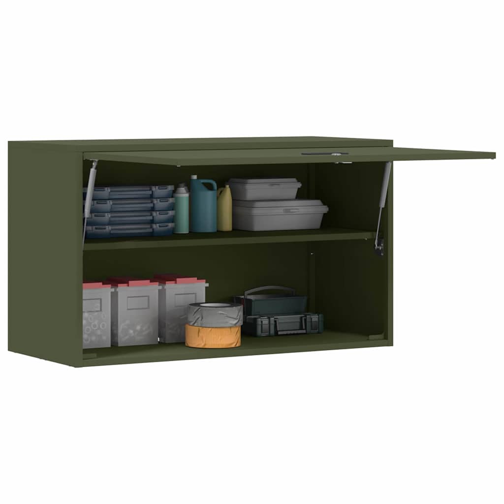 Armoire murale pour garage Vert olive 90 x 40 x 53 cm - XIOS