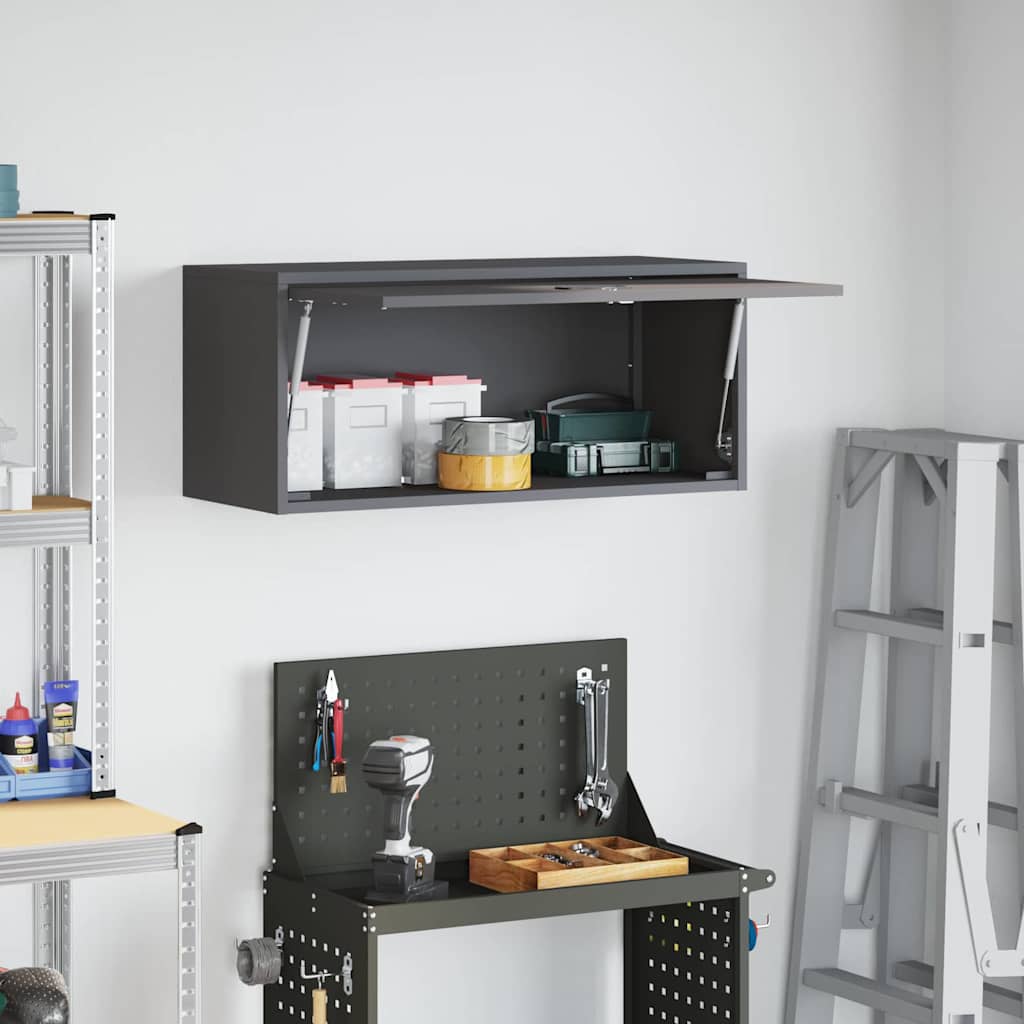 Armoire murale pour garage Noir 80 x 33 x 35 cm - XIOS