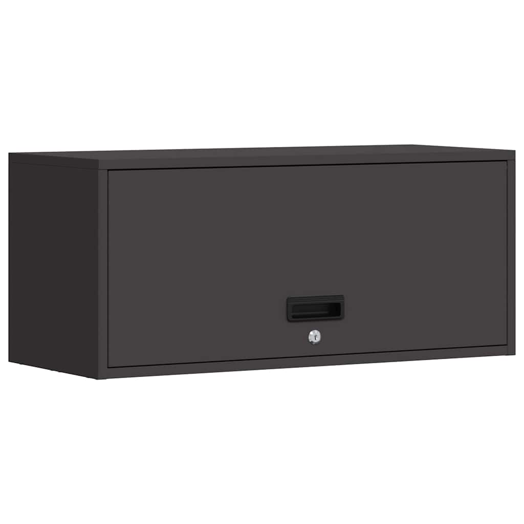 Armoire murale pour garage Noir 80 x 33 x 35 cm - XIOS