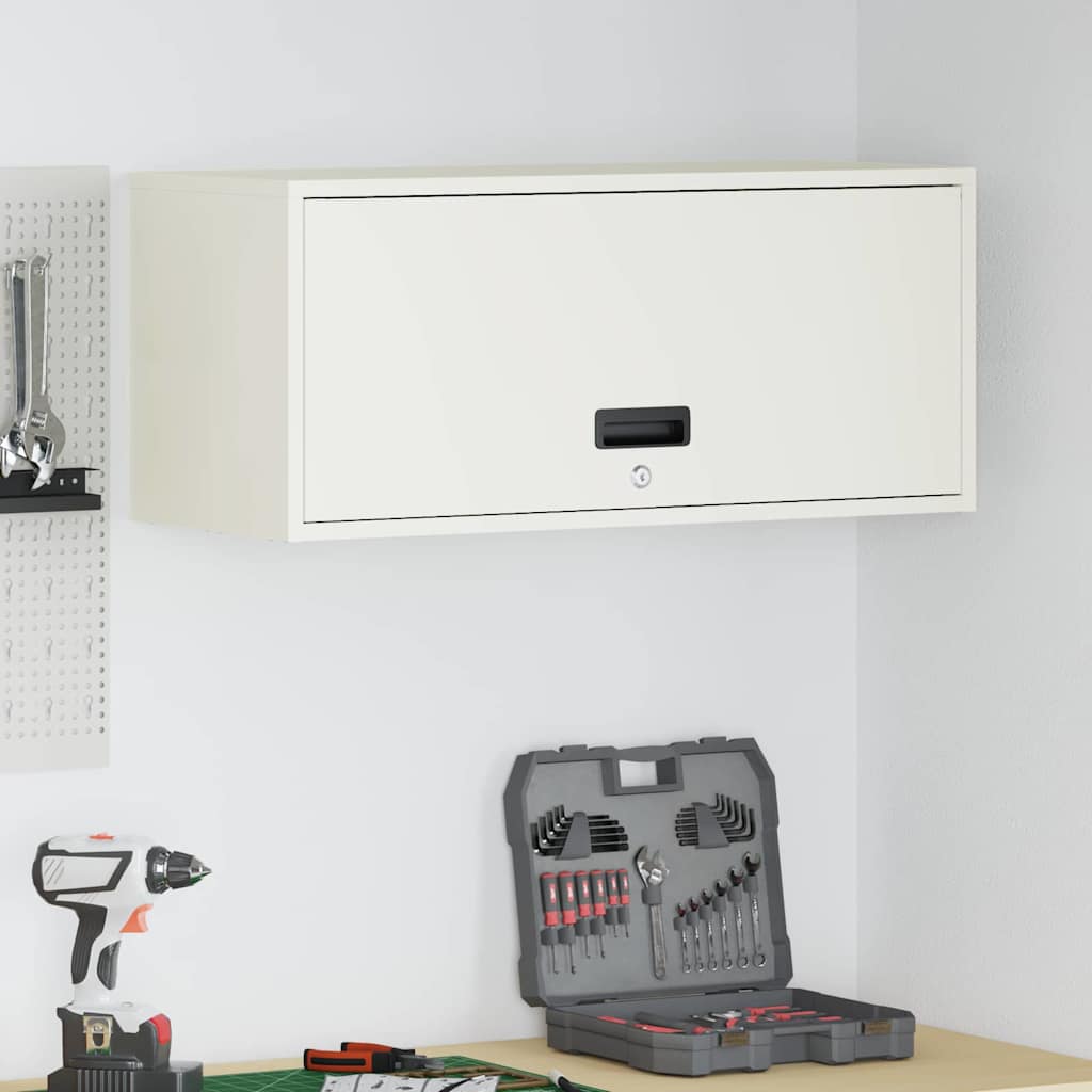 Armoire murale pour garage Blanc 80 x 33 x 35 cm - XIOS