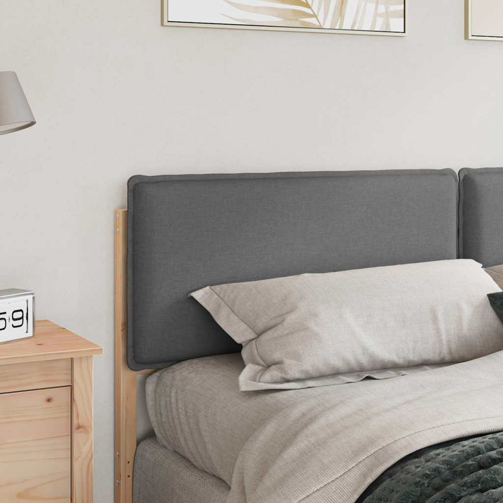 Tête de lit capitonnée Gris Naturel et Clair 200 cm Pin massif - XIOS