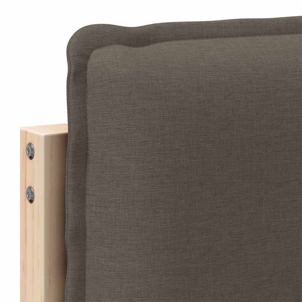 Tête de lit capitonnée Gris Naturel et Clair 200 cm Pin massif - XIOS
