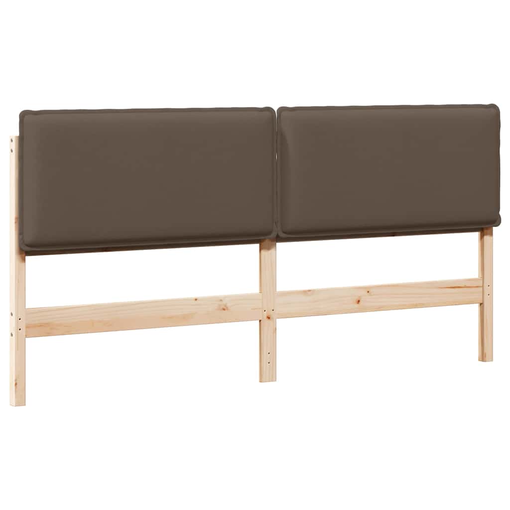 Tête de lit capitonnée Gris Naturel et Clair 200 cm Pin massif - XIOS