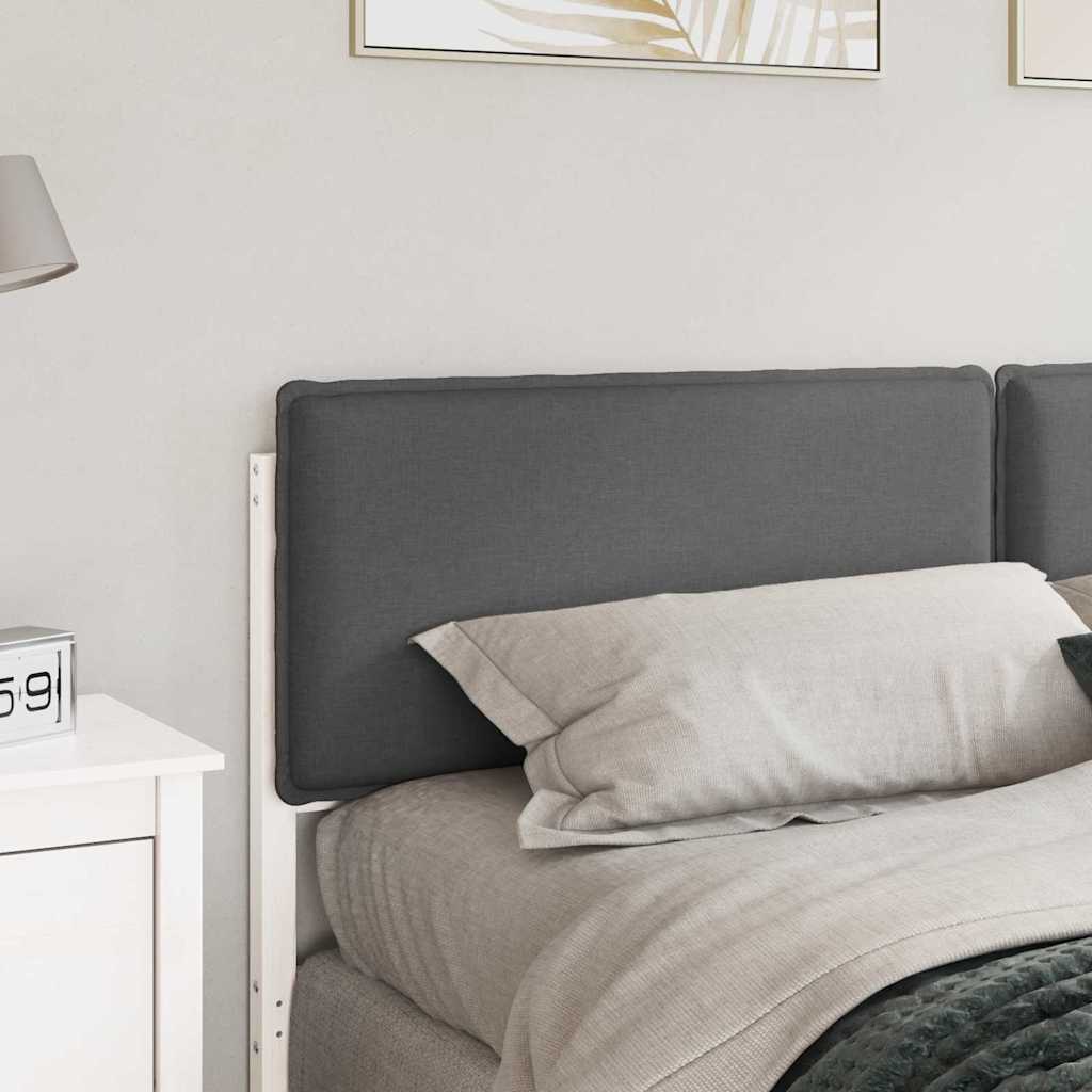 Tête de lit capitonnée Blanc et gris clair 200 cm Pin massif - XIOS