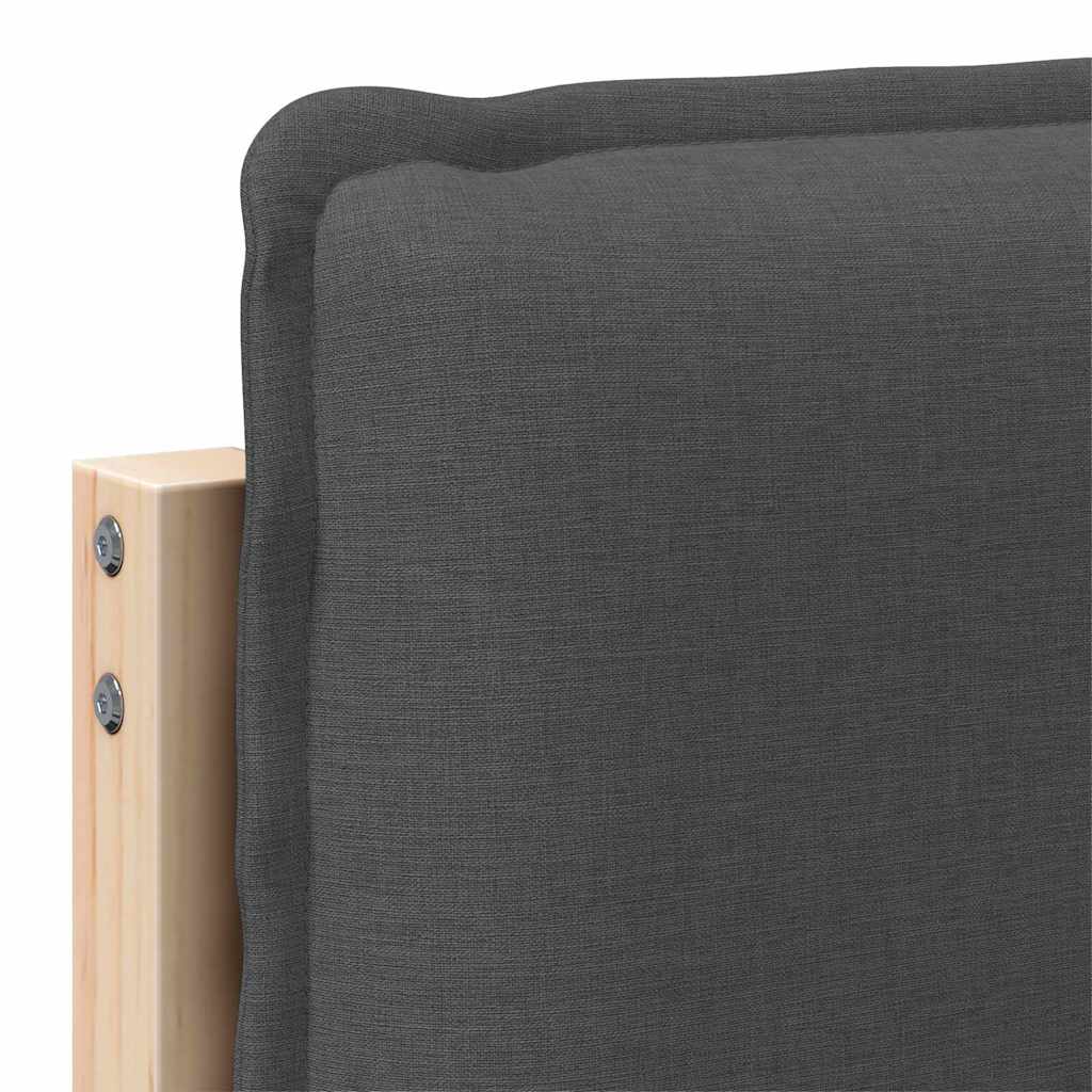Tête de lit capitonnée Gris Naturel et Foncé 180 cm Pin massif - XIOS