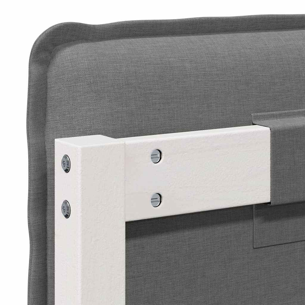 Tête de lit capitonnée Blanc et gris clair 180 cm Pin massif - XIOS