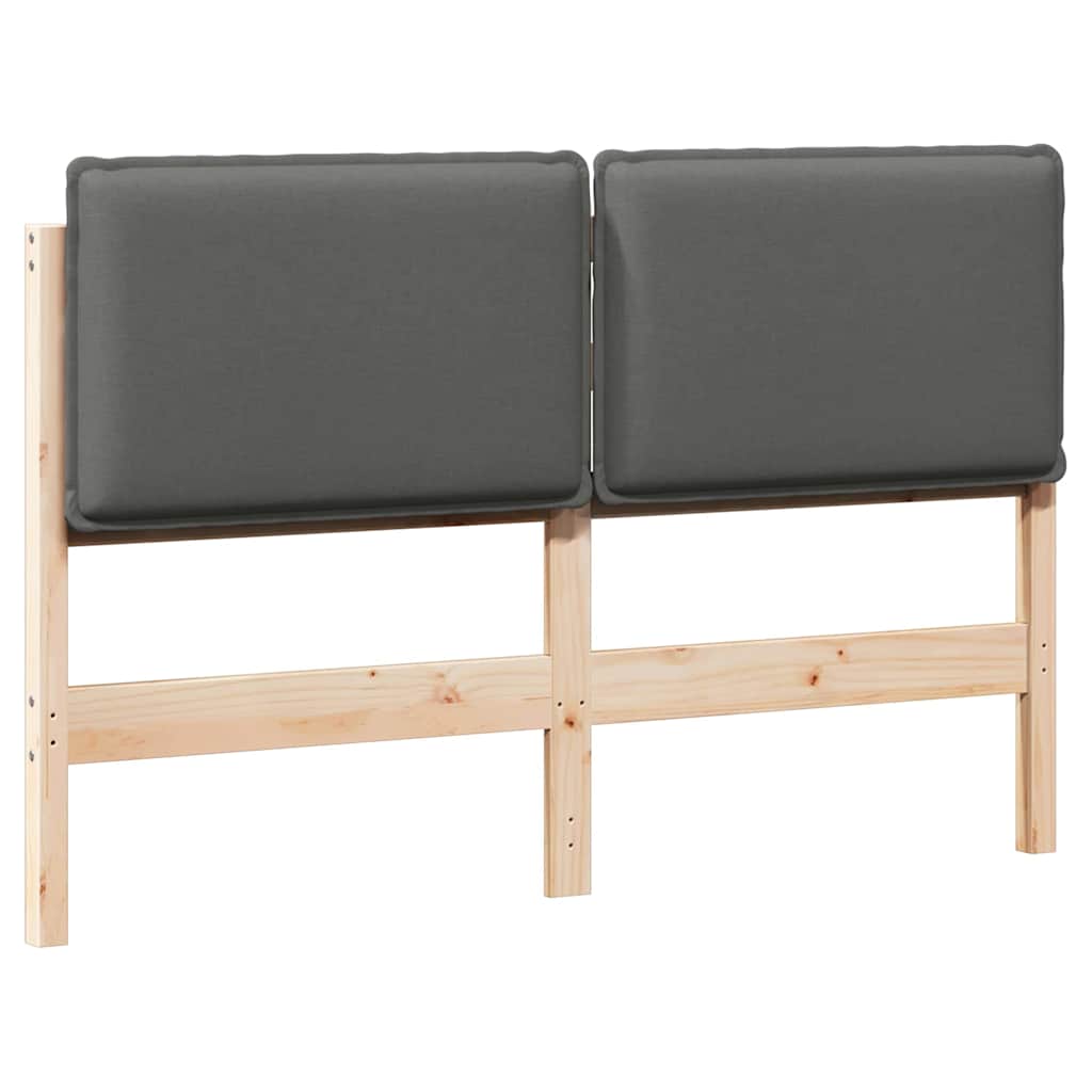 Tête de lit capitonnée Gris Naturel et Clair 160 cm Pin massif - XIOS